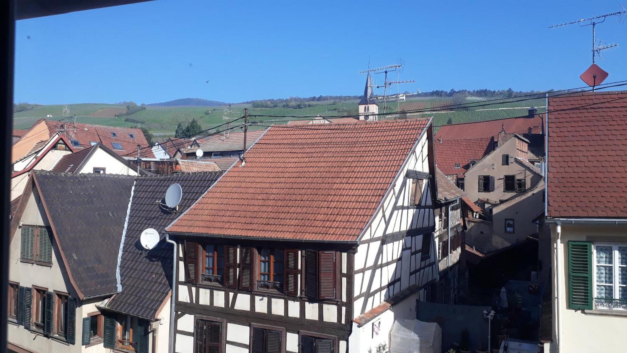 Au-Dessus Des Toits Plein Centre Avec Vue Sur Les Vignes Apartman Barr Kültér fotó